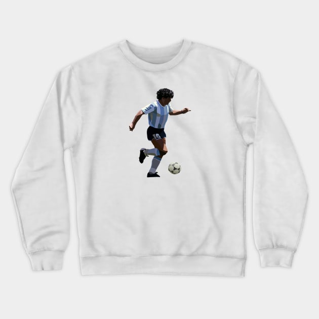 Diego Maradona Crewneck Sweatshirt by Webbed Toe Design's